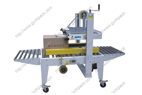 Semi Automatic Carton Sealer With Side Belts Driven