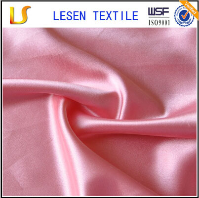 Shanghai Lesen 100 Polyester Satin Cheap Fabric