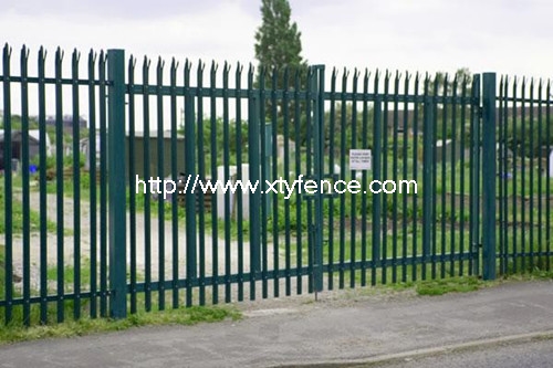 Simple European Type Fence Palisade Fencing