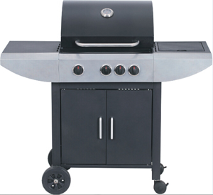 Single Layer Black Power Coating Hood Bbq Grill