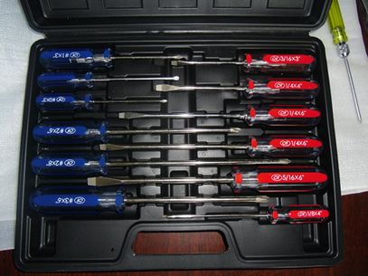 Slotted Phillips Acetate Screwdriver Set