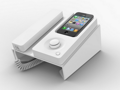 Soundwave Iphone Desk Phone Dock Boombox