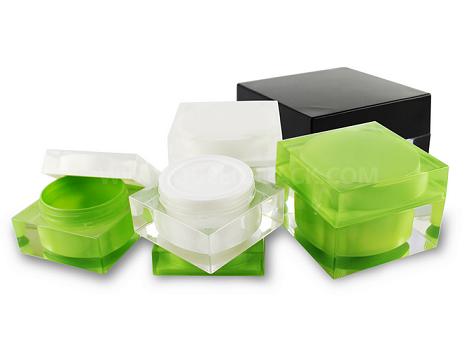 Square Acrylic Cream Jar