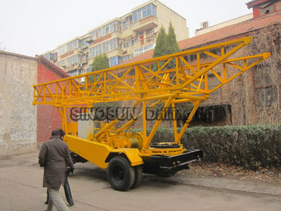 Trailer Mounted Water Well Drilling Rig