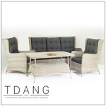 Trieste 4 Pieces Seating Group With Cushions Code Td1009