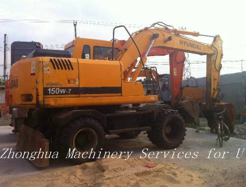 Used Wheeled Excavator 150w 7