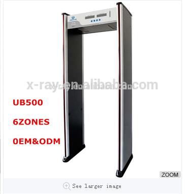 Walk Through Metal Detector Door For Security Check With 6 Zones