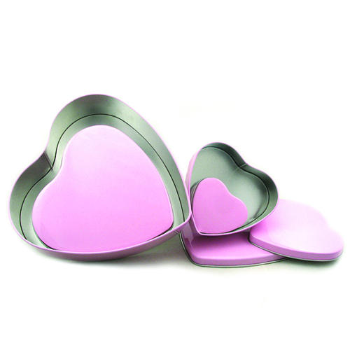 Wholesale Heart Shape Chocolate Tin Case