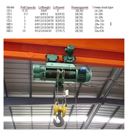 Wire Rope Electric Hoist Crane