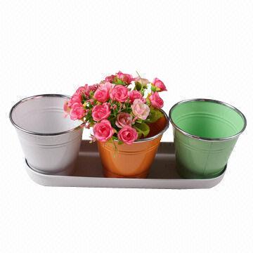 Zinc Garden Basket Iron Flower Planter