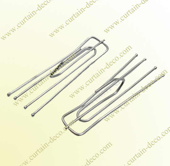 1 75mm Galvanized Metal Curtain Pleat Hook