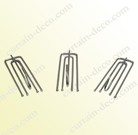 1 9mm Metal Pleat Curtain Hook