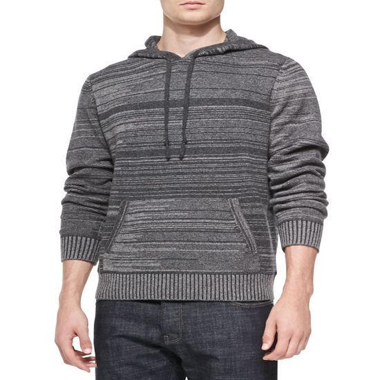 100 Cashmere Hoodie Men Sweater