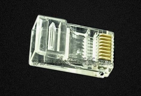 100 Rj45 Rj 45 Cat5 Modular Plug Network Connector