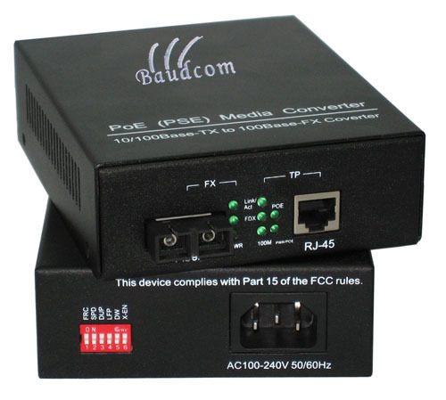 1000m Gigabit Ethernet Poe Pse Fiber Media Converter