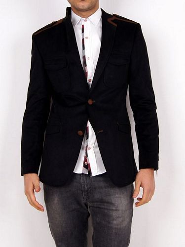 2 Button Velvet Jacket C 58 V 3 12