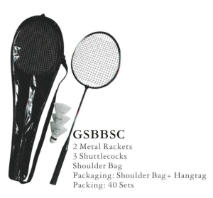 2 Player Steel Racket Badminton Set