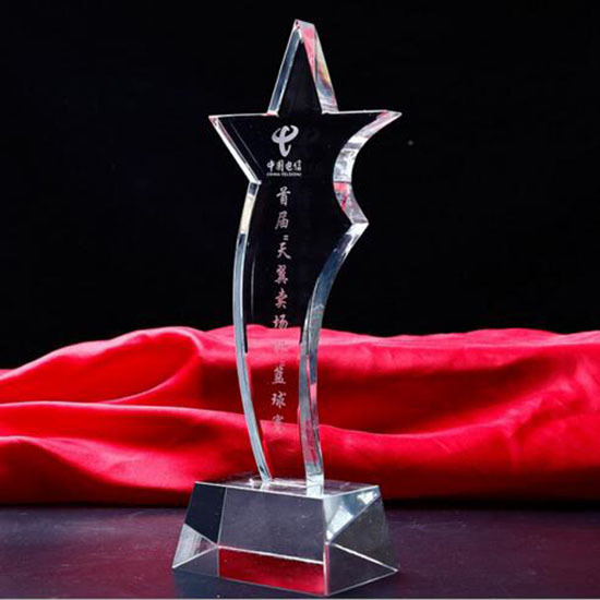 2016 Custom Made Acrylic Star Trophy Wholesale