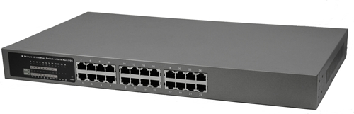 24 Port 802 3af Fe Switch With 16 Poe Ports Pes2416