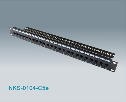 24 Port Rj45 Cat5e Utp Modular Patch Panel Nks 0104 C5e