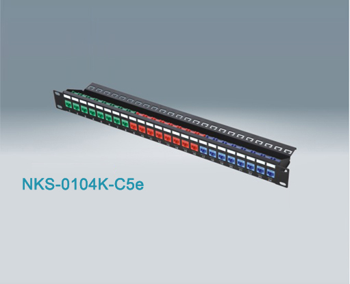 24 Port Rj45 Cat5e Utp Patch Panel Nks 0104k C5e