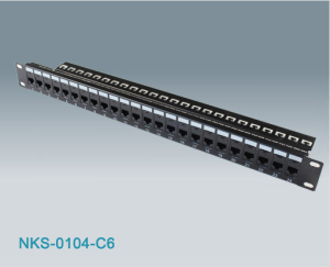 24port Rj45 Cat6 Utp Modular Patch Panel Nks 0104 C6