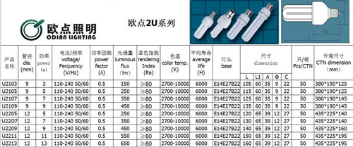 2u Energy Saving Light