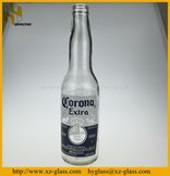 355ml Clear Recycled Beer Glass Bottle With Easy Open Cap