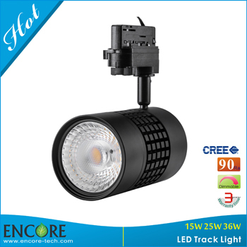 36w Led Tracking Spot Light Dimmable Cree Cob 95ra