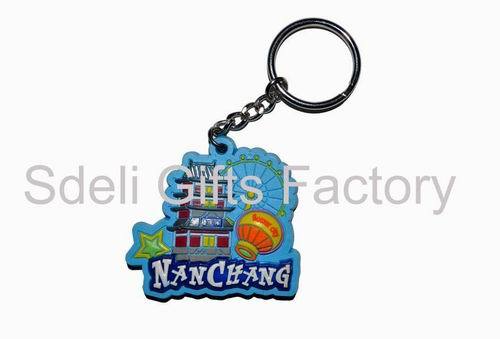 3d Carton Rubber Keychain On Oem