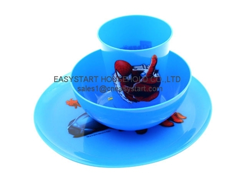 3pcs Dinnerware Set Plastic