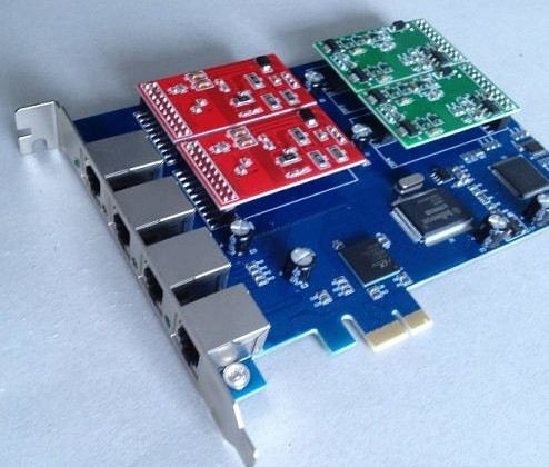 4 Port Asterisk Fxo Fxs Pci E Card Support Tribox Elastix Zaptel Dahbi