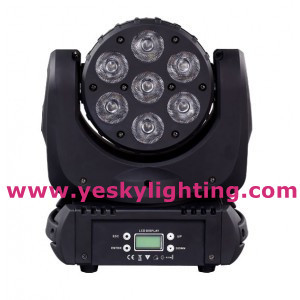 7 12w Osram Rgbw 4 In 1 Led Moving Head Beam Yk 127