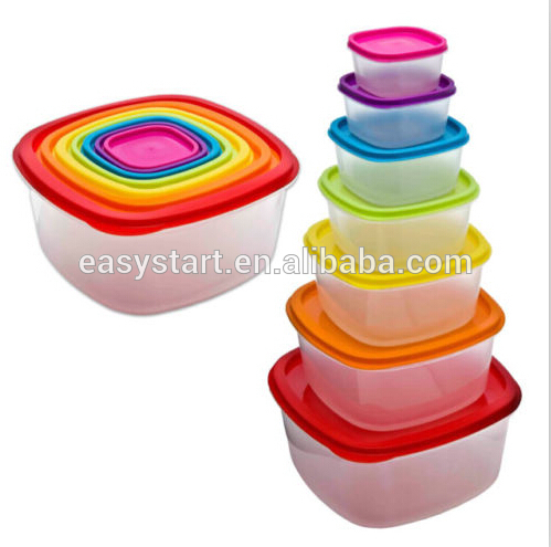 7 Pcs Always Fresh Plastic Food Storage Containers Set