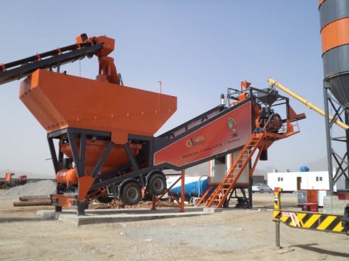 80 M3 H Mobile Concrete Batching Plants