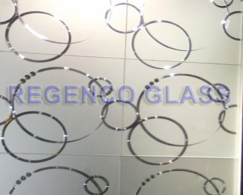 Acid Etched Patterned Glass