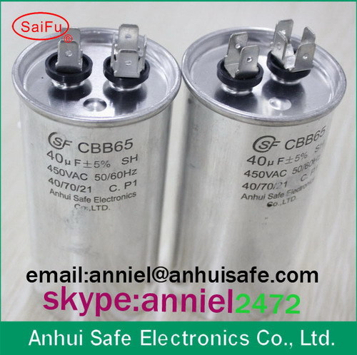 Air Conditioner Capacitor Cbb65 40uf 450vac Low Voltage For Running Of Ac S