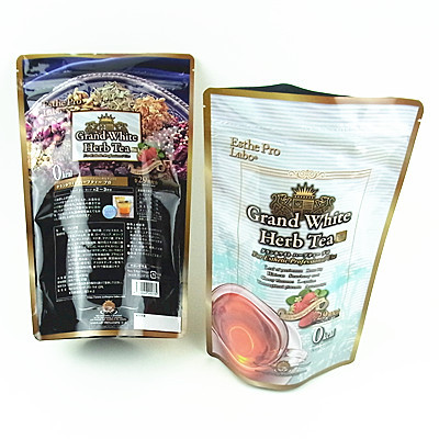 Aluminum Foil Stand Up Pouch For Tea