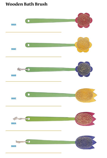 Bath Brushes With Different Shape Designs Andmaterials