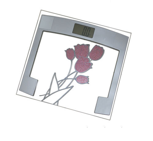 Bathroom Scales With Led Screen And Flower