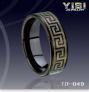 Black Tungsten Ring Great Wall Celtic Band Engagement