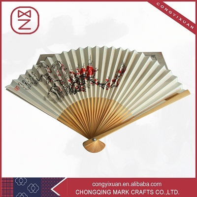 Chinese Pure Handmade High Quality Bamboo Folding Fan Art Craft