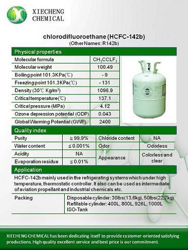 Chlorodifluoroethane Hcfc 142b R142b