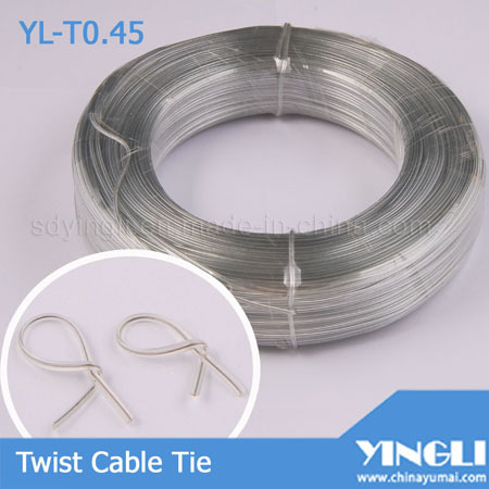 Clear Double Flat Twist Cable Tie Yl T0 45