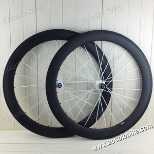 Clincher 60mm 25mm Wide 700c Carbon Road Bike Wheelset U Shape