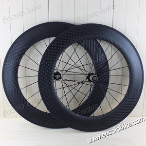 Clincher 88mm 20 5mm Wide 700c Carbon Road Bike Wheelset