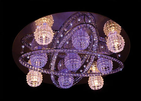 Color Changing Led Crystal Ceiling Lamp C5008 500