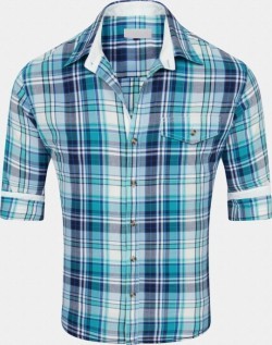 Cotton Casual Shirt In Checks