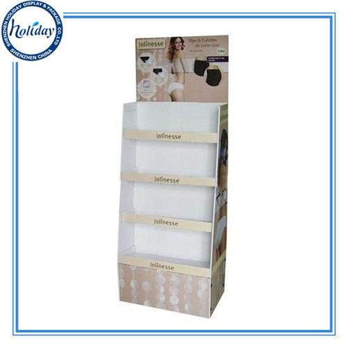 Customized Wholesale Tall Floor Cardboard Step Display