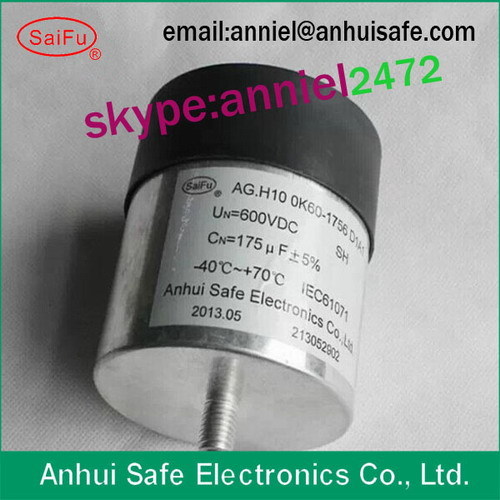 Dc Capacitor 175uf 600vdc Cylinder For Solar Wind Power Factory Photovoltai